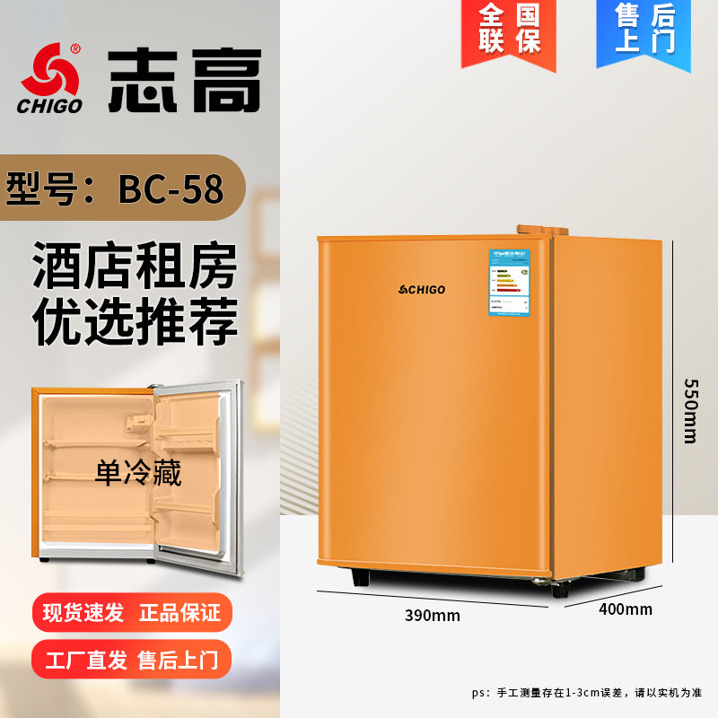 Chigo ice bar hotel b&b refrigerated ice bar small freezer transparent door refrigerator wine cabinet hotel small refrigerator