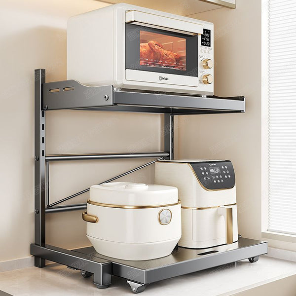 Kitchen Microwave Oven Countertop Shelf Multifunctional Multi-layer Household Multifunctional Oven Rice Cooker Desktop Storage Rack