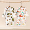 All-season baby clothes: spring/autumn baby belly-banding romper, newborn pure cotton confinement suit, long-sleeve onesie, crawling suit