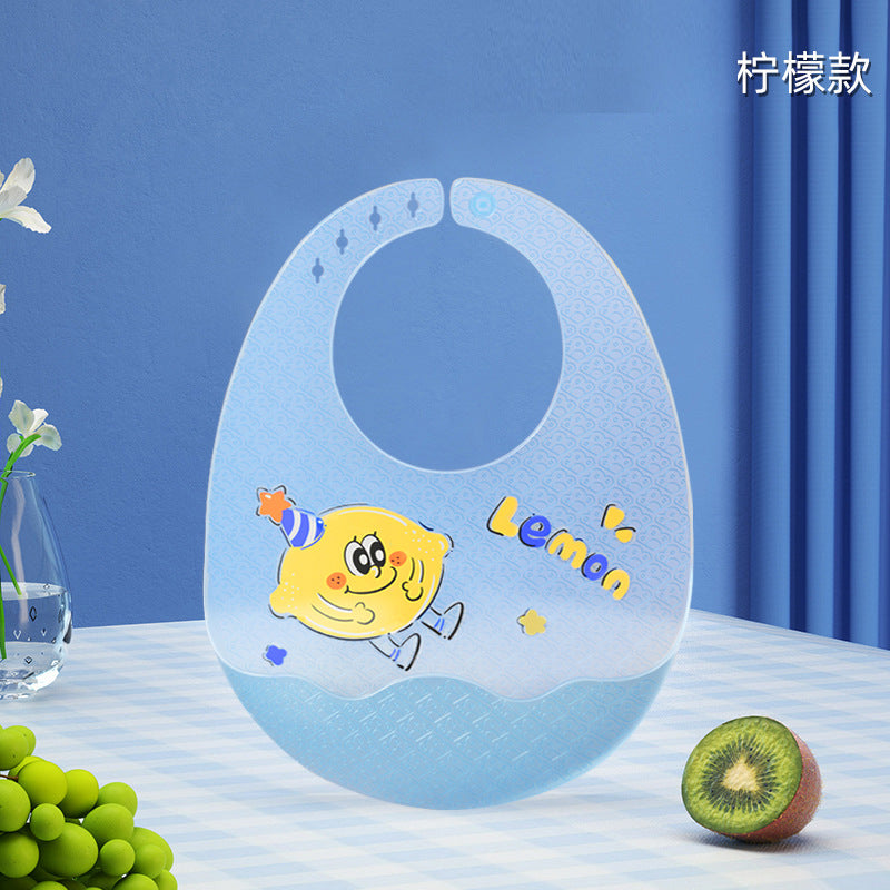 Baby eating bib waterproof silicone rice bib kids soft feeding bib baby anti-dirty feeding saliva bib