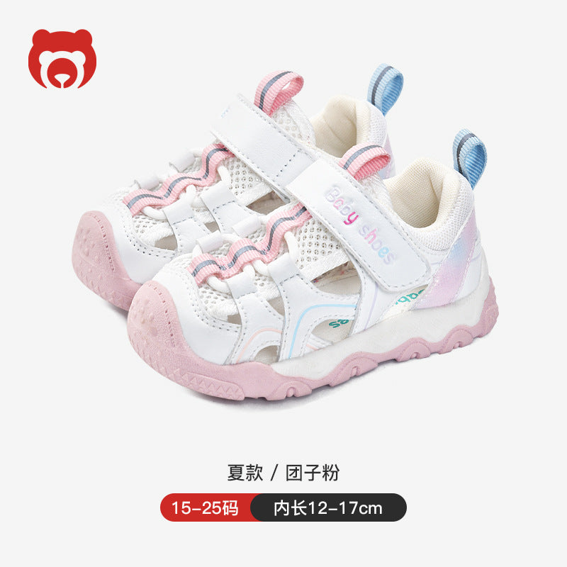 Toddler shoes for boys, summer sandals, infant soft-soled functional cartoon shoes, baby shoes for ages 1-3, children's shoes