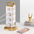 Smart vertical socket with usb mobile phone charging strip multi-functional plug-in board for home creative stereo plug-in cable