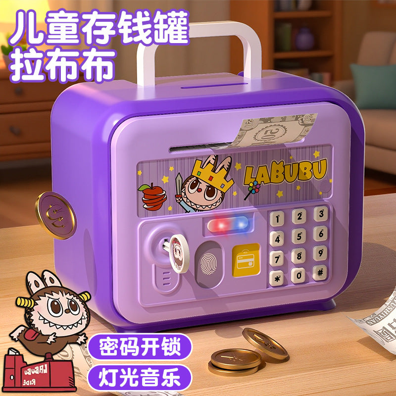 Nezha kids boys and girls piggy bank safe cabinet key password box savings coin storage storage