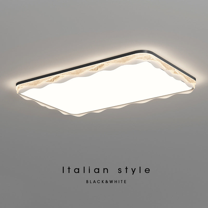 Light luxury Italian modern creative wave ceiling lamp lighting package advanced wave living room bedroom room lighting