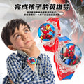 Kids' spider-man watch for boys - zettai revice & ultraman trigger style - flashing, drop-proof, electronic, luminous, and waterproof - perfect for preschoolers!