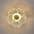 New french chic floral wall sconce - modern minimalist bedroom & dining room wall lamp - artistic ambiance lighting