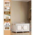 Foldable storage cabinet - no assembly required, extra thick, large capacity wardrobe, perfect for rentals, open-door design, ideal for baby snacks and miscellaneous items