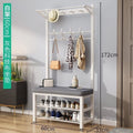 Simple shoe changing stool entrance door for home coat rack floor-standing entrance storage rack all-in-one foyer multifunctional coat rack
