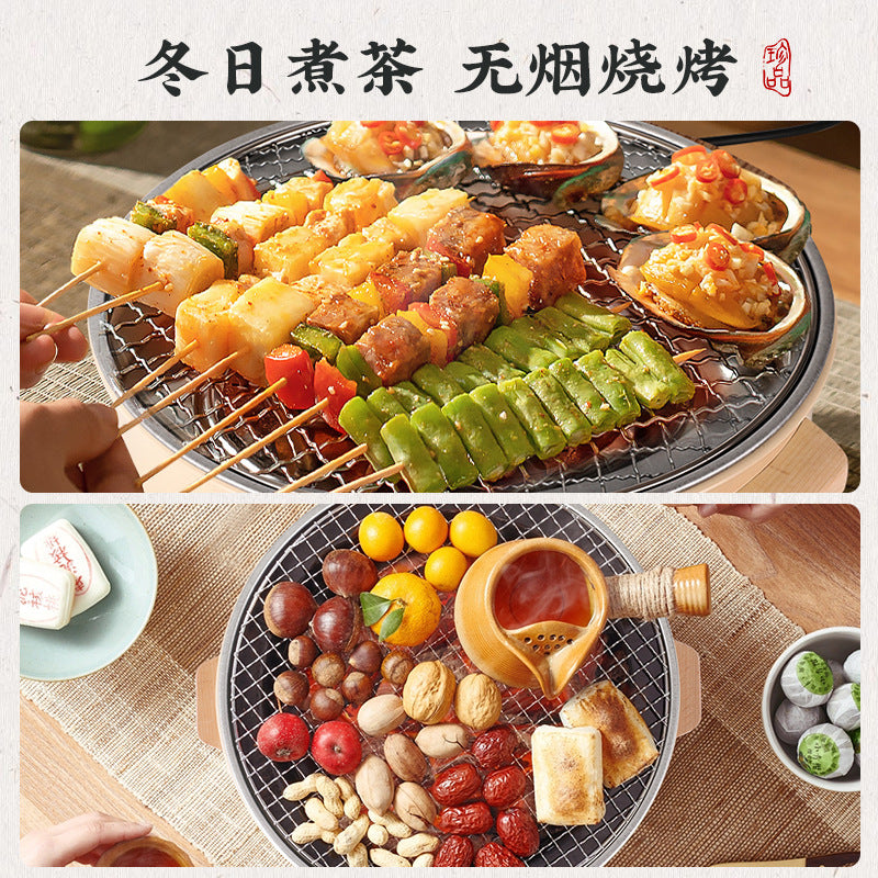 Household peripheral stove for tea cooking, electric oven, portable multi-functional small can tea stove, barbecue stove, electric carbon dual-use all-in-one