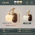 Nordic french retro pastoral style bedroom bedside wall lamp minimalist ceramic flower corridor aisle light