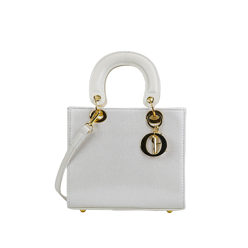 Export quality satchel bag for women 2025 spring cross-border new arrival glossy diana bag fashion shoulder crossbody bag