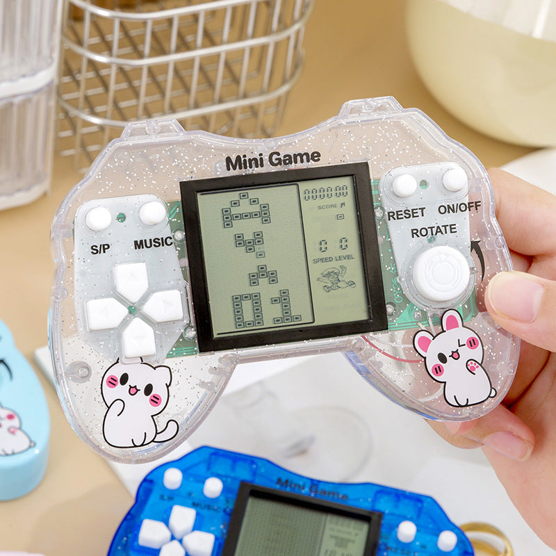3inch handheld tetris game console - nostalgic charm, casual creative toy, cultural & creative merchandise - hot seller