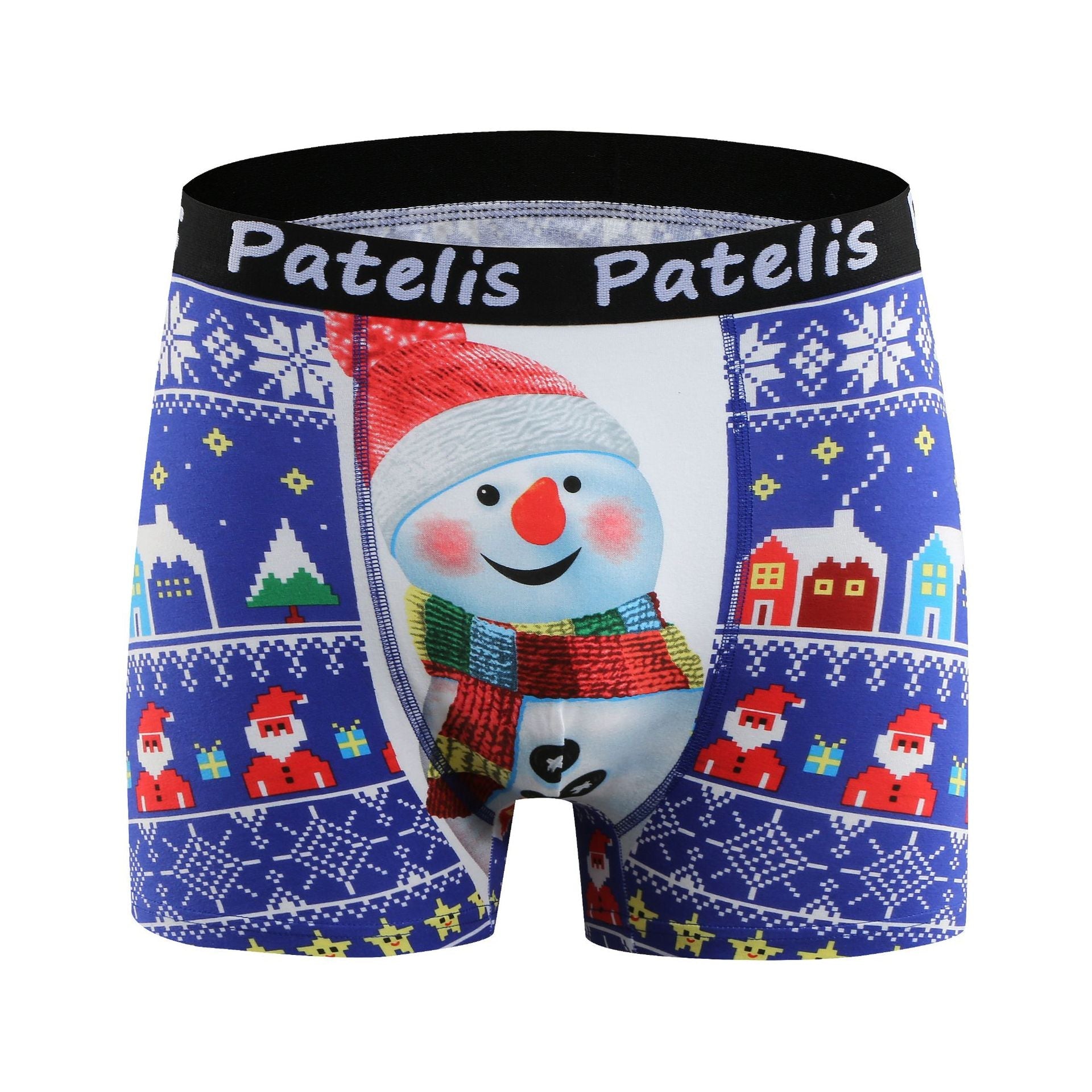 Christmas panties plus size men's boxers men's cotton plus size printed panties men's boxers