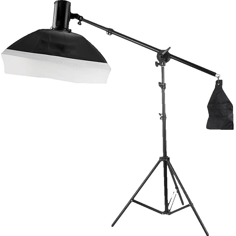 Live broadcast light fill light top light stand transverse arm photography light transverse bar universal wheel rocker arm 1/4 screw light stand transverse arm rod