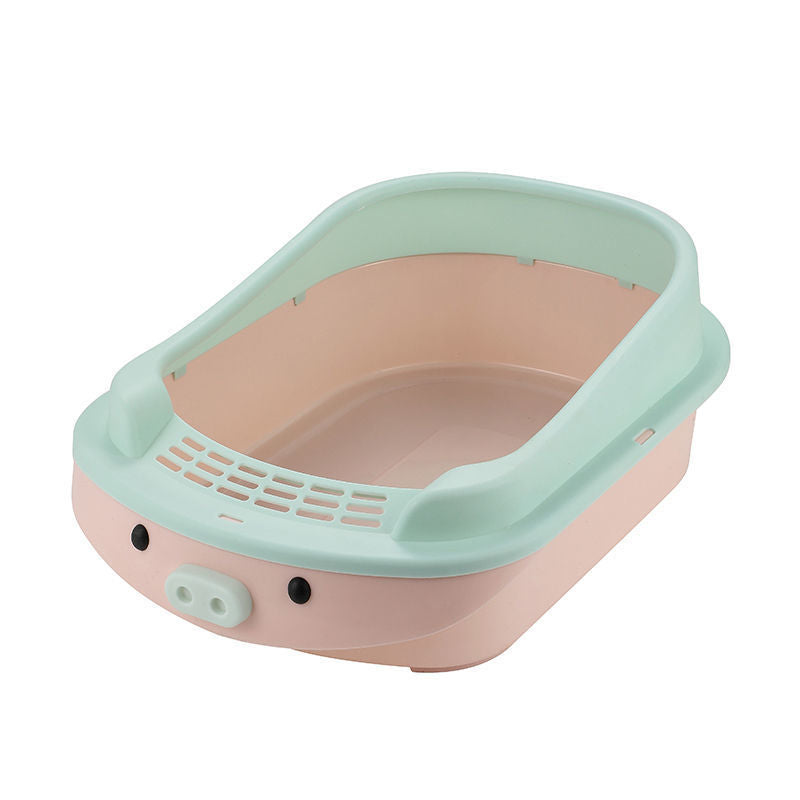 Cat litter box deodorizing filter cat supplies complete range of oblique turnover boxes cat litter box cat litter box extra large durable cheap