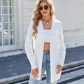 foreign trade  new arrival european and american clothing   cardiganlongknittingstripesoutwearsweater
