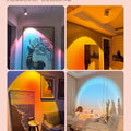 Sunset red spotlight blue purple dawn light home decoration to enhance the atmosphere spotlight popular popular bedroom background atmosphere