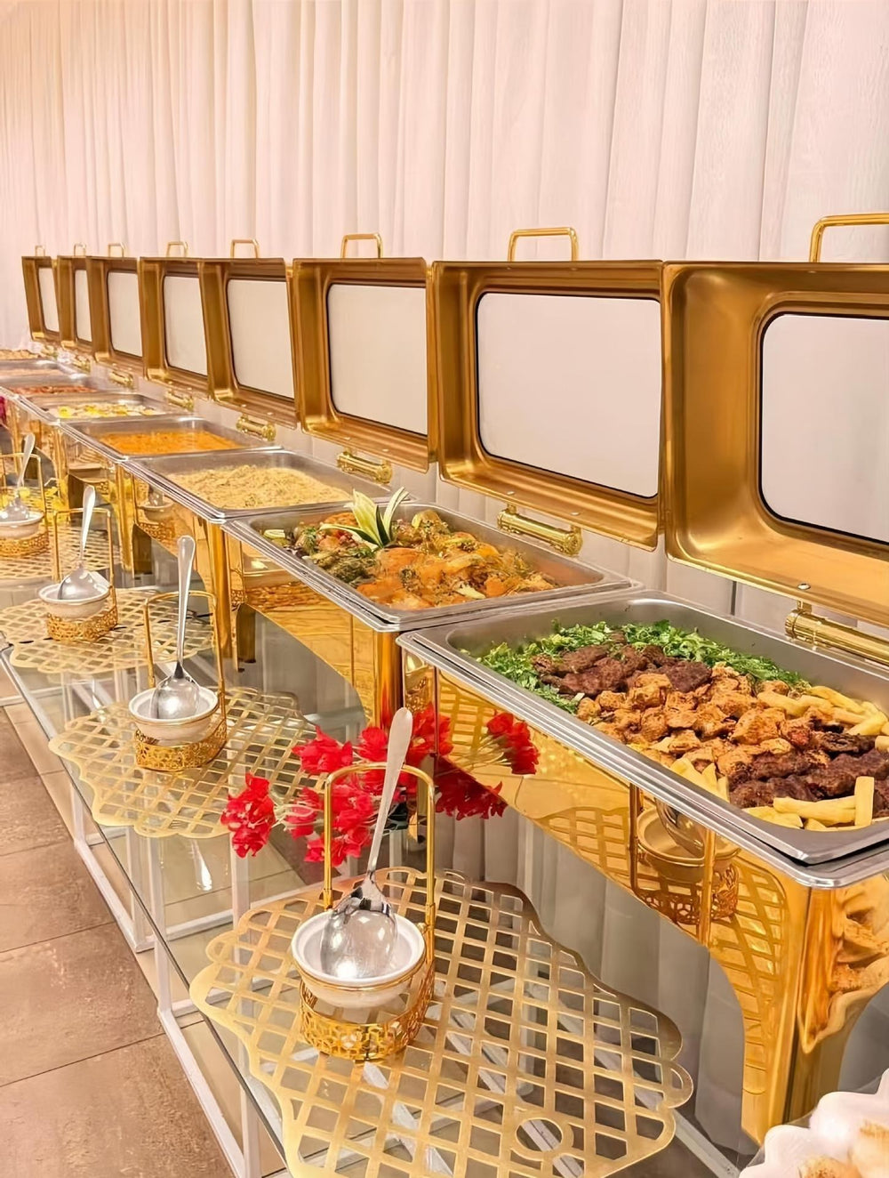 supply buffet stove hotel breakfast stove heat preservation stove visual heating meal stove chafing dish