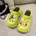 Crocs women's summer outwear 2024best selling thick sole heightening beach non-slip toe cap sandals women's new arrival