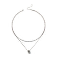 Sweater chain accessible luxury high-end wholesale european and american cross-border autumn and winter clavicle chain women's silver-plated double-layer accessories outfit necklace