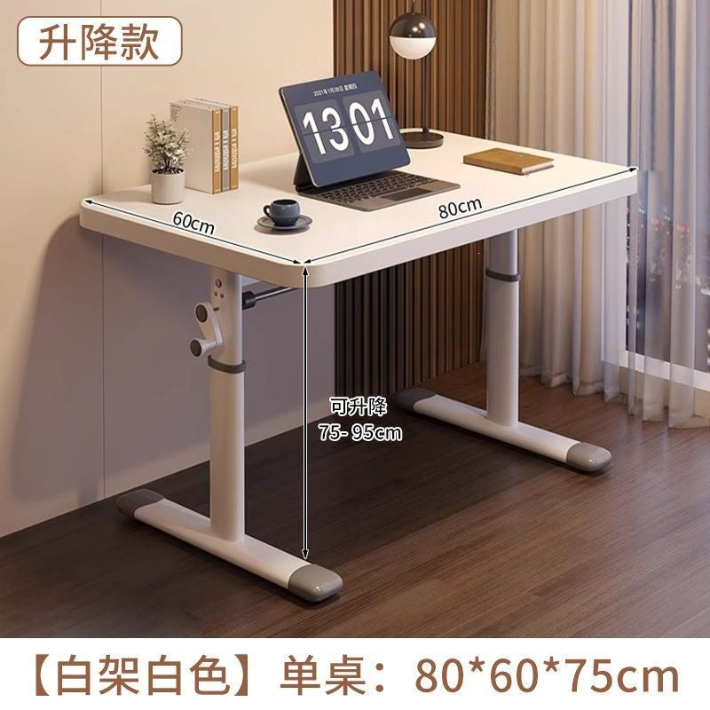 Adjustable height desk - home, bedroom, desktop, student study, writing, office table - modern minimalist simple computer desk