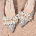 Wedding shoes for women with thick heels 2024 new arrival bridal shoes that are not tiring on the feet flats burgundy high heels xiuhe wedding dress two-wear