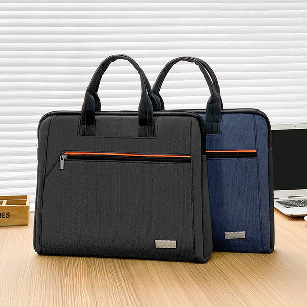 Yiyunchen Men's Briefcase File Bag Printing Logo Handbag Women's Briefcase Meeting Bag Business