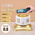 Vertical socket for home multi-function usb wireless charging plug-in tower type plug-in multi-interface stereo drag wiring board