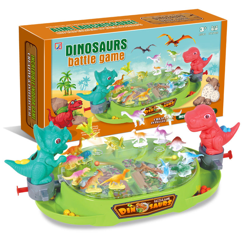 new arrival: desktop dinosaur two-player battle game - parent-child interactive combat, kids' ejection bead puzzle toy