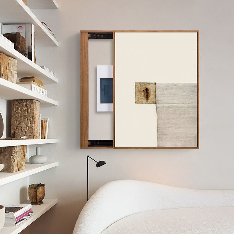 Modern simple meter box hanging pictures, advanced sense blocking distribution box meter box decorative pictures, no punching porch hanging pictures