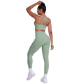 new brushed tight yoga wear cross-back sports bra suit cloud-like quick-drying running fitness wear