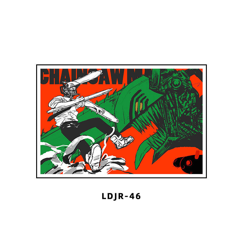 Chainsaw Man Decorative Painting Dianji Hayakawa Autumn Chainsaw Man Poster Hanging Painting E-sports Room Bedroom Anime Second Dimensional Mural
