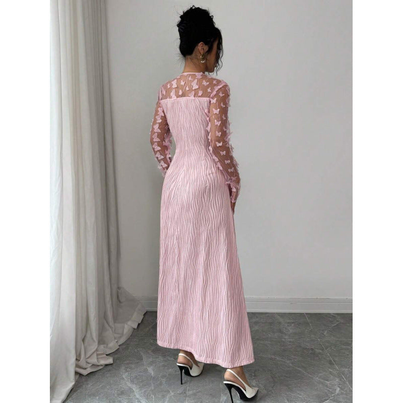 Amazon elegance longdresssummernew arrival waist slimming look a swing party banquet skirt