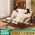 Double rocking chair lunch break chair courtyard balcony for home adult casual lounge chair accessible luxury lazy sofa chair manufacturer personalized