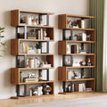 Floor-standing storage rack bookshelf solid wood wall shelf toy storage rack for home multi-layer bookcase combination storage rack