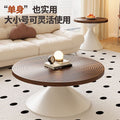 Carbon steel round coffee table - living room, home, small apartment,  new minimalist mid-century modern simple small round table