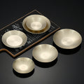 304 stainless steel korean style seasoning dish round side dish kimchi plate hot pot sauce dish soy sauce dipping dish tableware