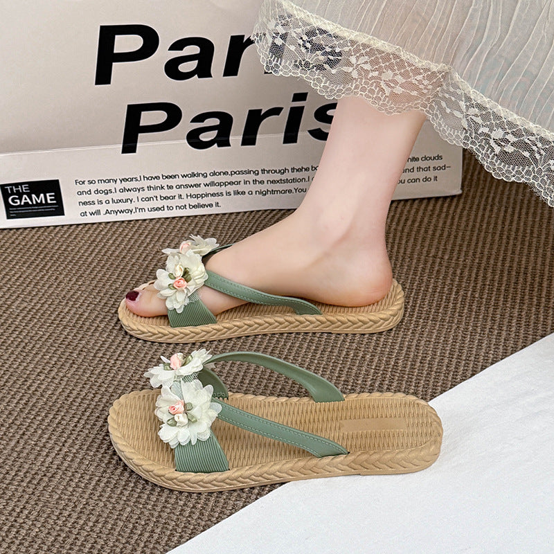 Fairy slippers women's summer fashion new beach seaside vacation flip flops non-slip new outwear flip flops women
