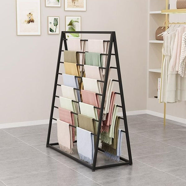 Laitu Customized Boutique Multi-layer Scarf Display Rack Shawl Scarf Exquisite Fabric Store Scarf Display Rack Shelf