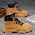 Men's martin boots: new 2025 spring collection - workwear high-top motorcycle boots, british style, waterproof, slip-resistant, soft leather men's shoes