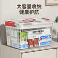 Multi-layer medicine box, large-capacity medicine storage box, household portable emergency medicine box, medical family first aid kit medicine box