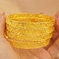 Wholesale 24k gold plated bangle bracelet - middle eastern dubai wedding nigerian women's bridal gold sand bangle jewelry wholesale