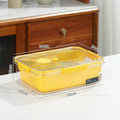 Refrigerator storage box double layer drain basket crisper pet plastic transparent thickened fruit vegetable freezer storage box