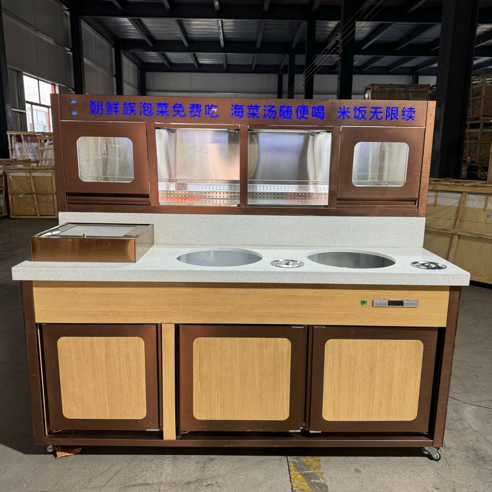 Mizumura bibimbap commercial buffet table bibimbap table snack catering hot pot barbecue restaurant refrigerated and sterilized buffet