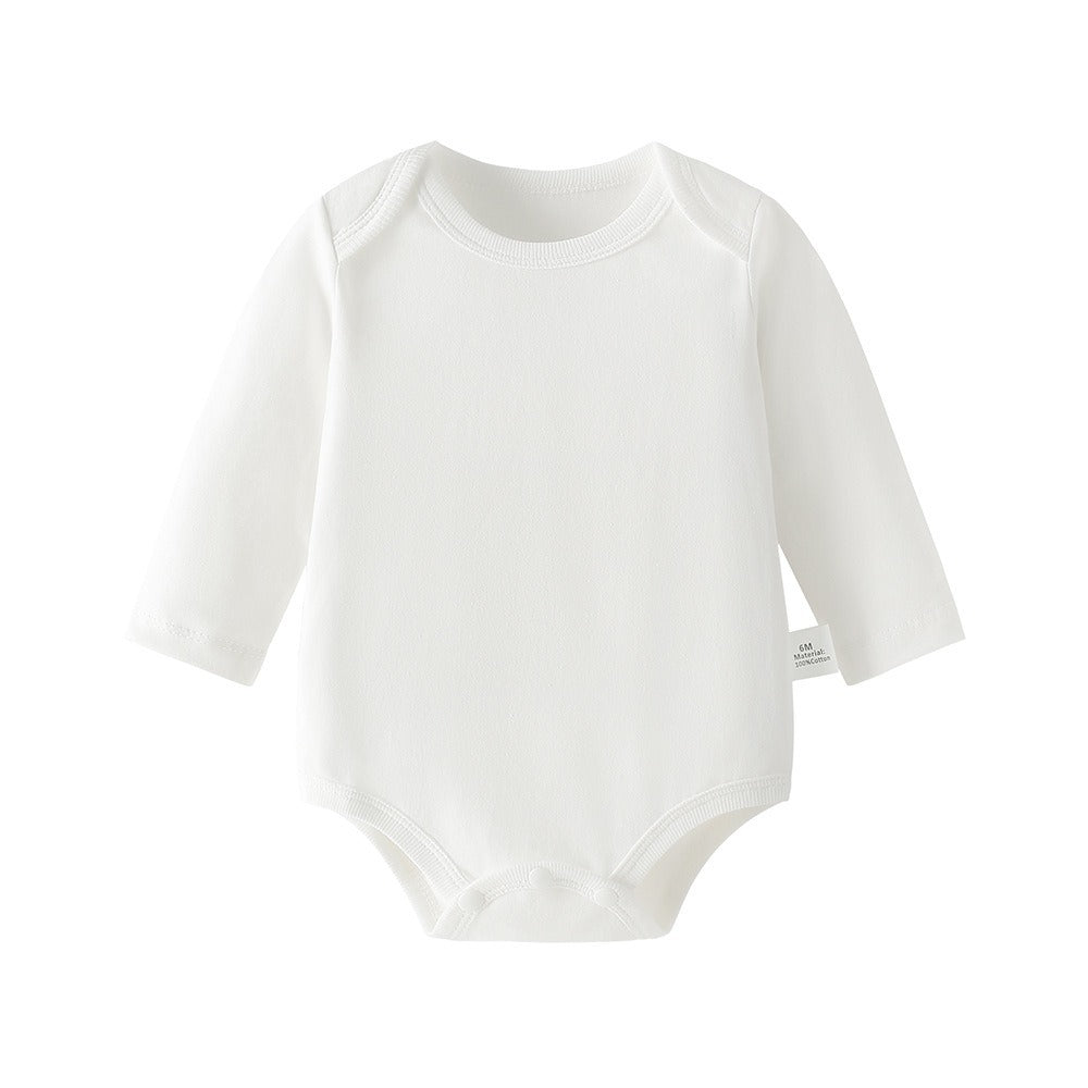 baby romper spring autum triangle crawling short-sleeved male and female baby cotton 0-1 year old one-piece girl butt-covering clothes
