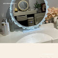 Sunflower popular desktop makeup mirror acrylic dressing mirror bedroom led light dressing table luminous light rotate mirror