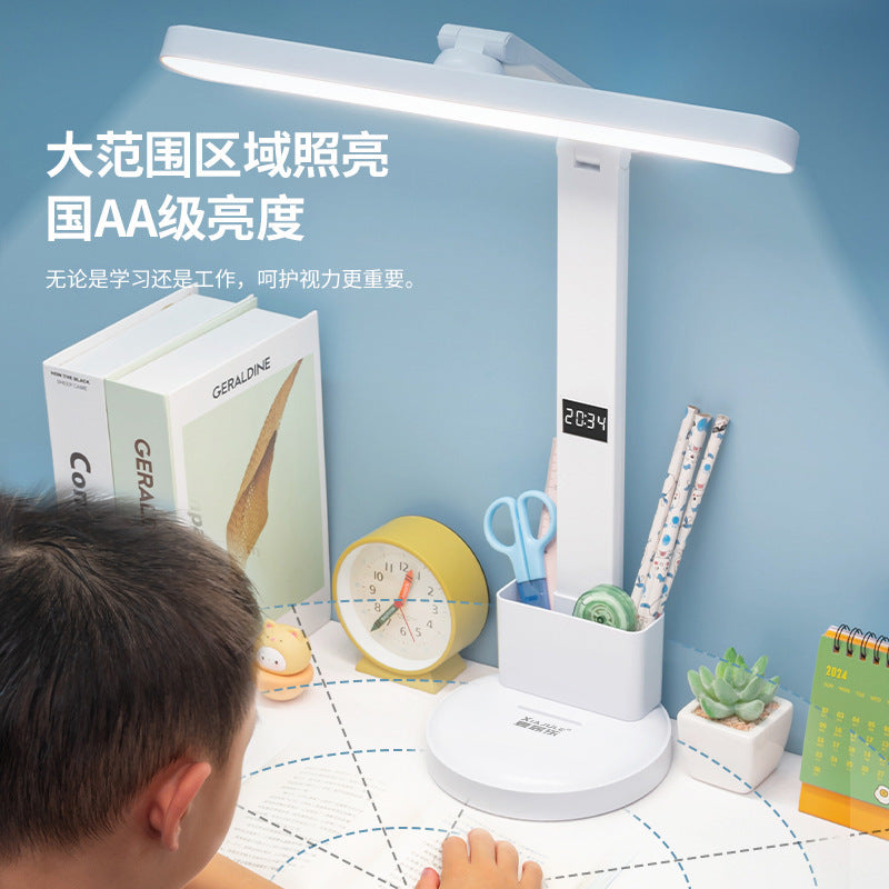 Foldable perpetual calendar desk lamp - student dorm study reading light - rechargeable dual-purpose bedroom bedside lamp - cross-border wholesale