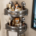 Bathroom triangle storage rack, no need to punch holes, bathroom, toilet, wall-mounted washbasin, bath storage rack