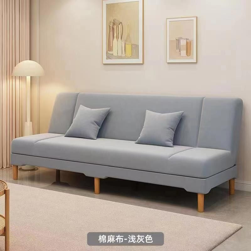 Multifunctional sofa bed - convertible fabric sofa, easy-to-assemble single sofa bed for living rooms, rental properties, and small apartments