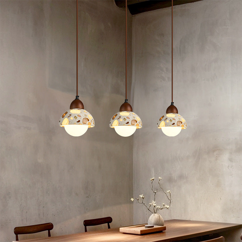Wabi Sandy Wind Restaurant Chandelier Nordic Creative Terrazzo Combination Retro Homestay Bedroom Bedside Cafe Lighting